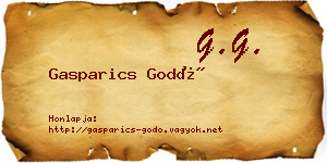 Gasparics Godó névjegykártya